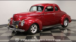 1940 Ford Deluxe Streetrod for sale  8041CHA [upl. by Grefer]