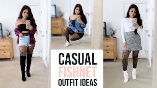 How to style Fishnet Tights  LOOKBOOK [upl. by Annayehc284]