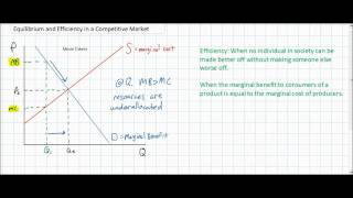 Efficiency and Equilibrium in Competitive Markets [upl. by Terti265]