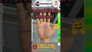 Forked life line palmistry [upl. by Silden]