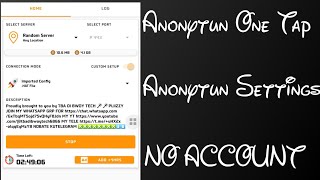 Anonytun Vpn Settings One tap connect annonymous vpnsetting vpn [upl. by Aniham377]