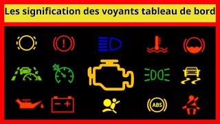 La signification des voyants de tableau de bord des voiture [upl. by Ankeny]