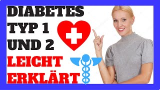 DIABETES Typ 1 Und 2 Leicht ErkläRt  Hypoglykämie Symptome ✅ [upl. by Hsihsa]