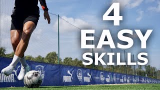 4 Easy Ball Mastery Skills  5 Minute Follow Along Ball Mastery Routine For Footballers [upl. by Shamrao]