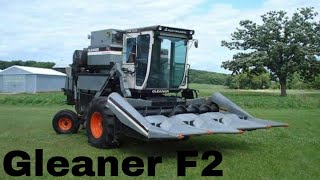 Gleaner F2 Combine Working Hard Harvesting SoyBeans [upl. by Chi790]