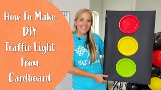 How To Make DIY Traffic Light From Cardboard [upl. by Gere]