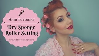 Dry Overnight Sponge Roller Setting Tutorial [upl. by Fairlie]