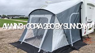 Sunncamp Copia 260 Awning [upl. by Eitten]