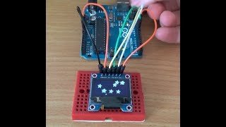 OLED 096quot SSD1306 on Arduino Uno with SPI [upl. by Fontes782]