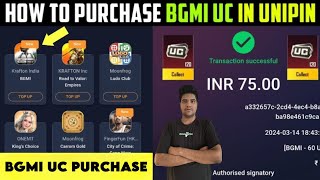 UNIPIN BGMI UC PURCHASE  HOW TO BUY UC FROM UNIPIN BGMI WEBSITE  UNIPIN SE UC KAISE PURCHASE KAREN [upl. by Dempster]