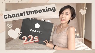 Chanel 22s 經典款焦糖色啡色 開箱 終於買到夢寐以求的手袋 一齊來試上身！unboxing caramel brown classic flap with mod shot [upl. by Letnuahs259]