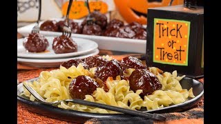 Ghoulish Glazed Meatballs [upl. by Aronaele]