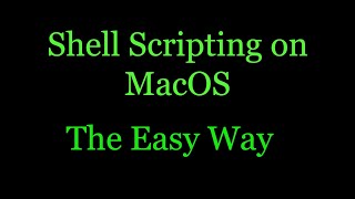 How to write and execute shell script on macOS  Shell script tutorial [upl. by Elvia530]