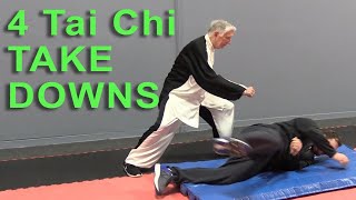 Four Tai Chi Takedowns for SelfDefense [upl. by Ogires]