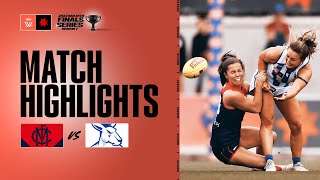 Melbourne v North Melbourne Match Highlights  Preliminary Final S7  AFLW [upl. by Einhpad]