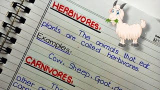 Herbivores Carnivores Omnivores  Definition of Herbivores Carnivores and Omnivores with Examples [upl. by Asilegna444]