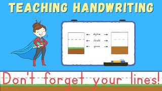 Handwriting for Kids Dont Forget Your Lines  Teaching Handwriting to Children [upl. by Nelson117]