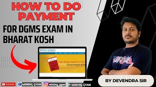 HOW TO DO PAYMENT FOR DGMS IN BHARAT KOSH [upl. by Atilem]