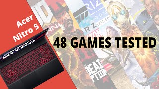 Acer Nitro 5 2022 Gaming Benchmarks 48 Games Tested i512500H and RTX 3050 [upl. by Takeo]