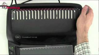 GBC CombBind C210E Comb Binding Machine Demo  18009444573 [upl. by Nowtna]