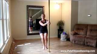 Full Body Roll  Pole Dancing Lessons For Beginners on A Fitness Pole [upl. by Zampardi]