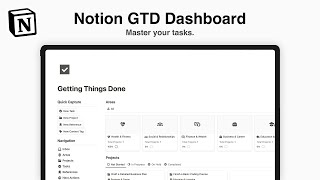 Notion GTD Dashboard The Ultimate Tool for Getting Things Done [upl. by Ailehc588]