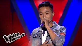 MunkhErdeneI  quotSixteen tonsquot  Blind Audition  The Voice of Mongolia 2018 [upl. by Bina645]