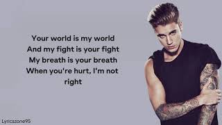 One Time  Justin Bieber Lyrics [upl. by Wappes]