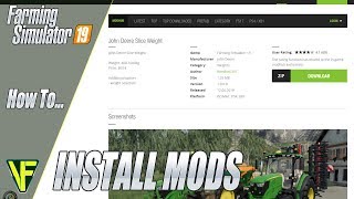 How To Install Mods in Farming Simulator 19 [upl. by Dottie358]