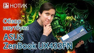 Подробный обзор ноутбука ASUS ZenBook UX433FN  не стыдно людям показать и дома в танки погамать [upl. by Buine]