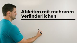 Ableiten mit mehreren Veränderlichen Grundlagen mehrdimensionale Analysis [upl. by Adnoyek167]