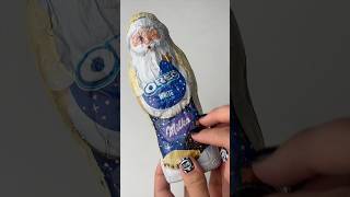 chocolate Santa Claus cookiesopening oreo milka asmr [upl. by Nellir]