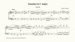 Clementi Sonatina in C major Op 36 No 1 Allegro [upl. by Petulah]