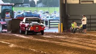 Bobby Hall pulling at Russellville indoors 4300 Pro St mini truck ￼ [upl. by Lionello172]