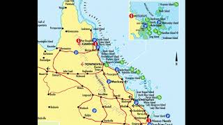 map of Queensland [upl. by Naoh]