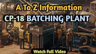 CP18 Batching Plant A to Z Information CP18 full Course of Batching Plant RMCBatchingPlant [upl. by Fidele]