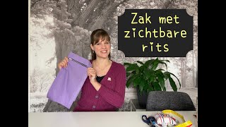 Zak met zichtbare rits [upl. by Odlanar]