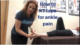 How to KT Tape For Ankle Pain  Dr K amp Dr Wil [upl. by Kacy325]