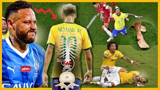 Las PEORES Lesiones de Neymar que fueron ARRUINANDO su Carrera Futbol Neymar Brasil [upl. by Chapin]