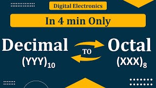 Decimal to Octal Number Example [upl. by Ykcin]