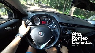 Alfa Romeo Giulietta 16 JTD 105 HP 4K  POV Test Drive 086 Joe Black [upl. by Nydnarb]