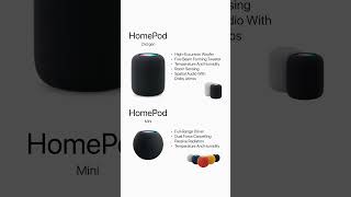 HomePod Gen 2 vs HomePod Mini Quick Specs Battle apple AppleHomePod TechComparison shorts [upl. by Yalhsa]