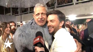 Jonathan Bailey Reacts To Jeff Goldblum CRASHING His ‘Wicked’ Interview [upl. by Enetsirhc]