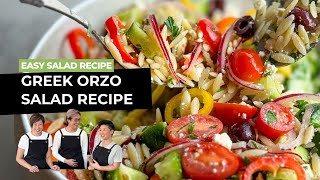 Greek Orzo Salad Recipe Fresh and Flavourful Mediterranean Dish [upl. by Royall]