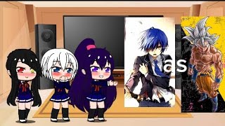 Date a live react to shido as goku GACHA CLUB [upl. by Inajna]