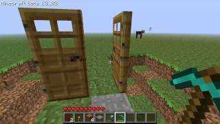 Minecraft Quick Double Doors [upl. by Strauss417]