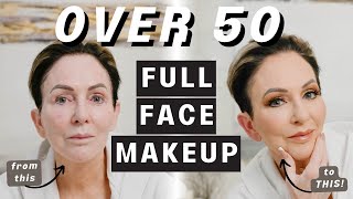 Over 50 Full Face Makeup TUTORIAL  Healthy Habits to Look amp Feel Your Best [upl. by Lleira]