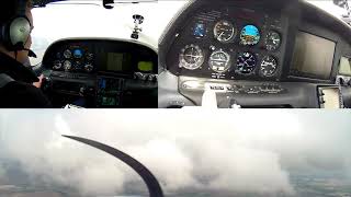 Dual Garmin GI275 In Action GPSS Driven Approach with STec 30 in Light IMC [upl. by Arick]