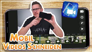 KOSTENLOS Videos auf dem Handy schneiden 📱 PowerDirector Tutorial [upl. by Leanne381]