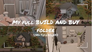 My entire sims 4 BUILD AND BUY cc folder10 GB 5500 files Sims 4 build and buy folder download [upl. by Juliana]